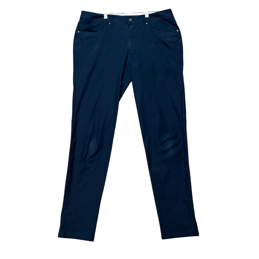 Lululemon‎ ABC Pant Slim Men 33x31 Navy Blue 5-Pocket Technical Performance